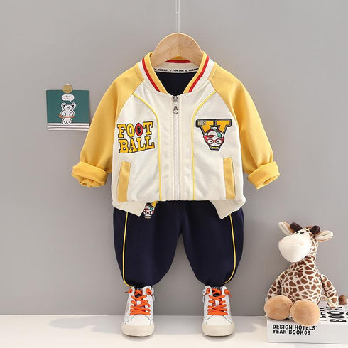 Spring and Autumn Children's Long Sleeve Pants Two-Piece Set